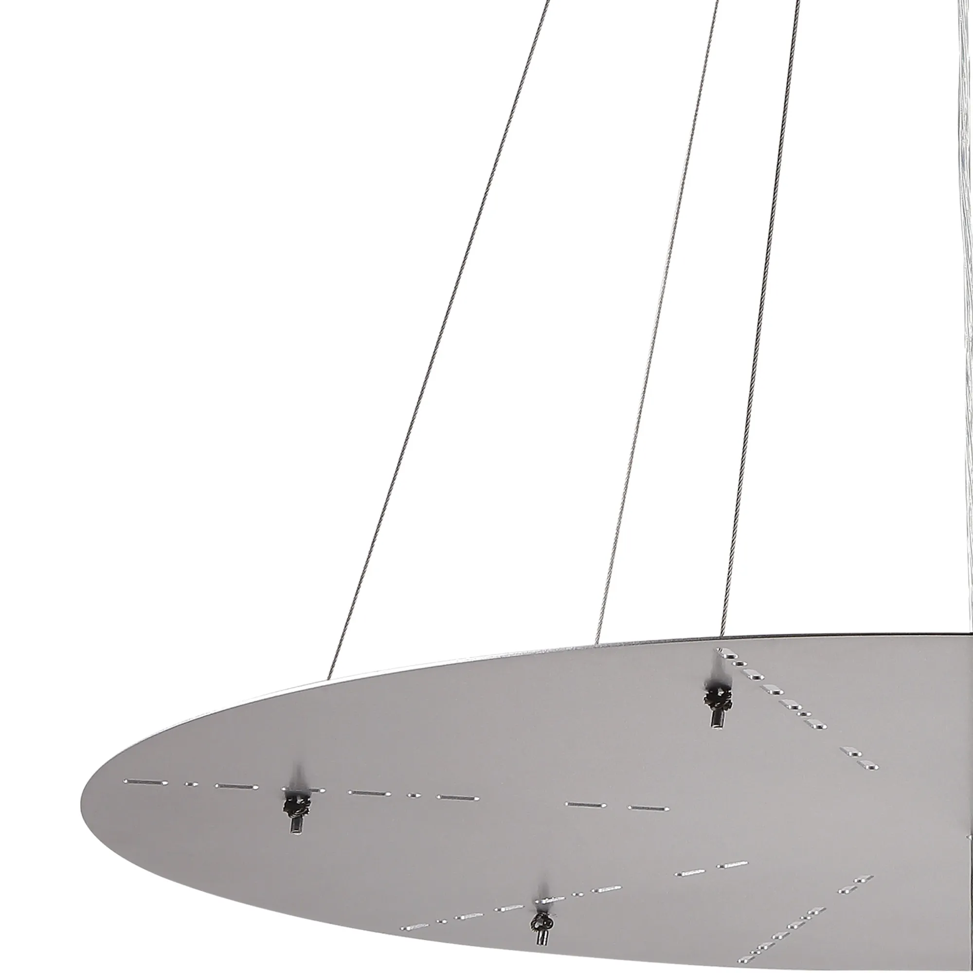 Lowan 790mm 3m Suspension Plate (Max Load 40kg) Polished Chrome, Silver D0566  Deco Lowan Chrome